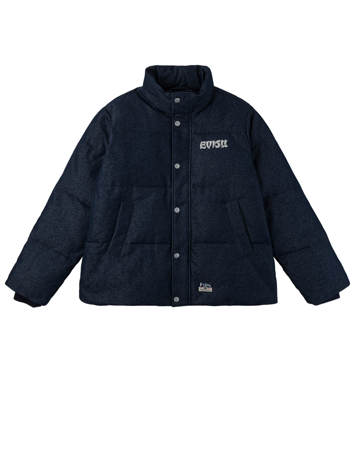 Tonal Daicock Faux-Denim Down Jacket